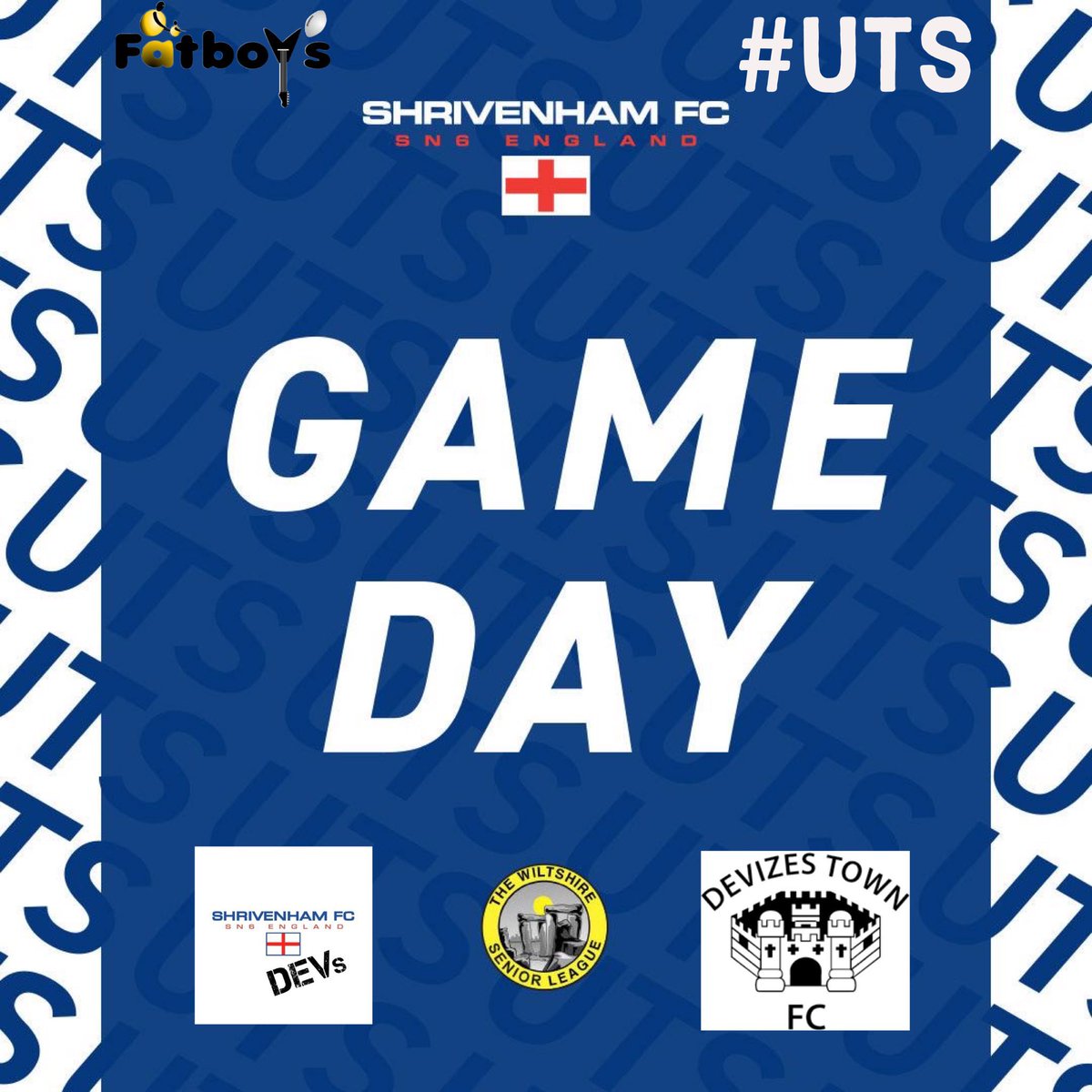 🔵⚪️GAME DAY🔵⚪️

The boys are back in action today as welcome @DevReservesFC to the Ian Richardson Ground 🔵⚪️

🆚 @DevReservesFC 
🏆 Wiltshire Senior League - Division 1 
⌚️ 14:15
📍RECREATION GROUND, SHRIVENHAM, SWINDON,  SN6 8BJ

@WiltsLeague @OxOnFootball @YSswindon