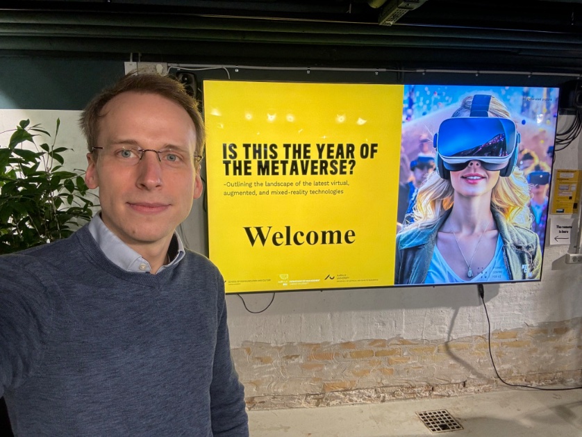Hosted and talked at the first-ever cross-disciplinary #XR /  #metaverse event in #Aarhus. “Is This the Year of the Metaverse”? — Likely, but more certainly it will be the year of #Apple and the #visionpro.