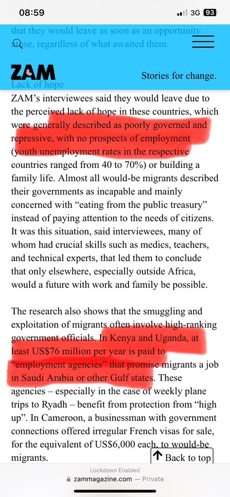 The #LabourExportExhibitionUG & the subsequent conversation on @AgoraCFR revealed a lot of horrific stories about what Ugandans go through in the Middle East. An investigation by the Network of African Investigative Reporters & Editors (NAIRE) last year showed that the compulsion…