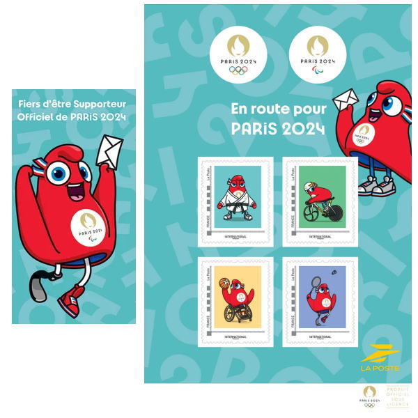 パリ五輪の切手（フランス 1924年） フランス 2024年 パリ1924