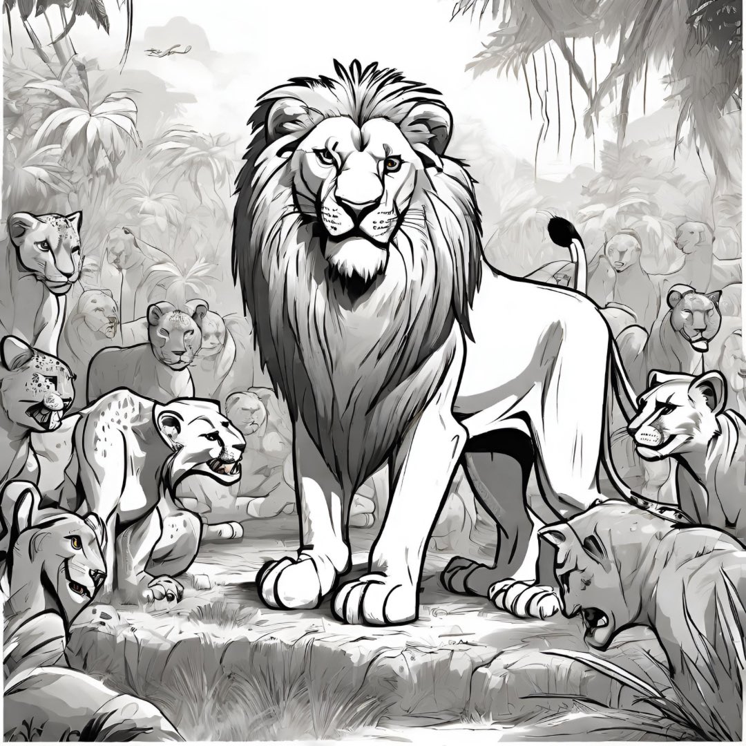 Asfandyar_011's tweet photo. Leo, the prideful lion, challenged Kaya, a cunning cheetah. Arrogance blinded Leo, but Kaya’s speed and strategy prevailed. Defeated, Leo learned humility as Kaya led with wisdom. Pride gave way to respect, teaching the lion the power of humility.

#ShortStories #FRAvIRE #PTI https://t.co/hI81Ih5gSs