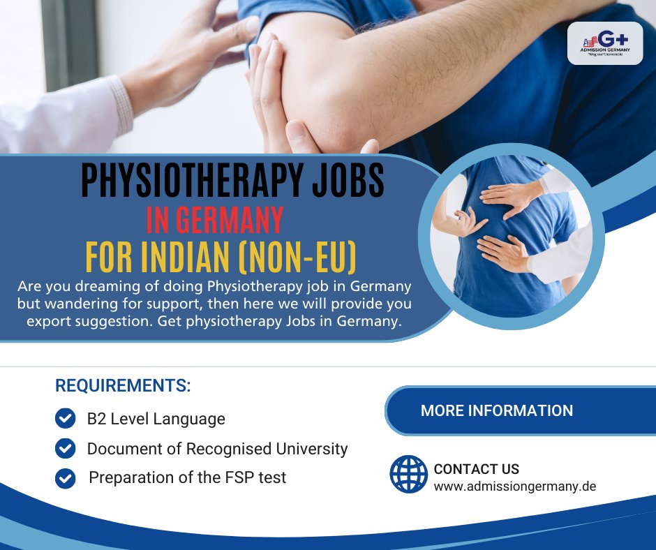 Physiotherapy jobs in Germany. You can reach us at +91 9035340481 (WhatsApp) for more information. #physiojobs #physiotherapist #physiotherapy #workingermany #jobingermany  #german #germany #germanlearning #germanschool #overseasjobs #welcareoverseas #drnareshbhati