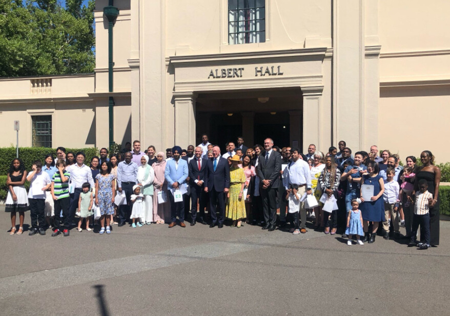An honour to join the 75th anniversary of the first Australian Citizenship Ceremony and to welcome 75 new Australians alongside the Governer-General today in Canberra.