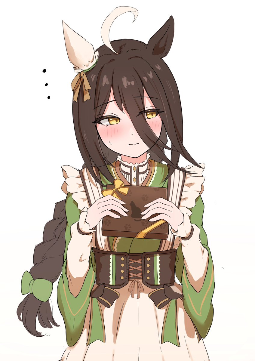 ウマ娘「日頃の感謝のおもてにゃしです#ウマ娘  #マンハッタンカフェ 」|ほーじちゃぶのイラスト