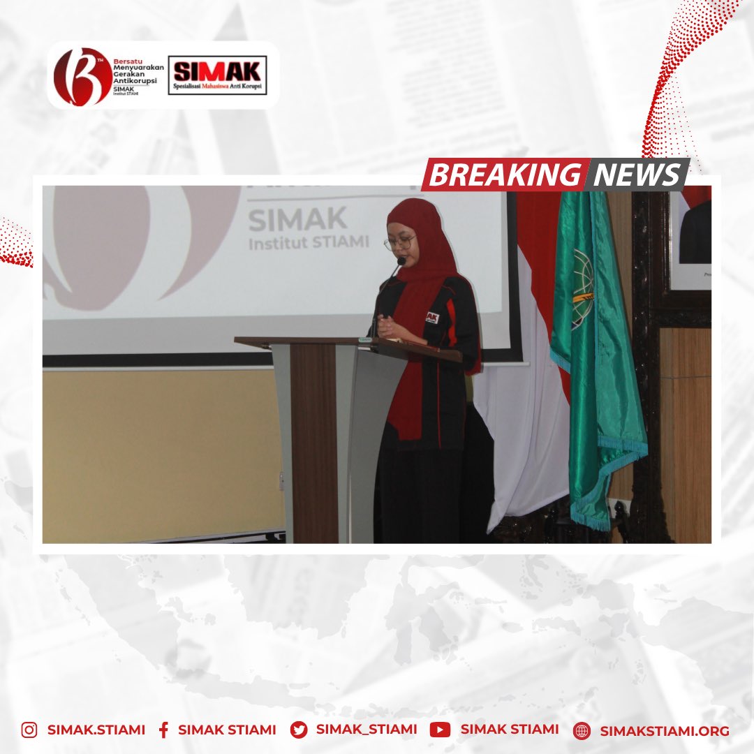 SIMAK_STIAMI's tweet photo. Spesialisasi Mahasiswa Antikorupsi

Pembacaan Ayat Suci Al-Qura’an dan  doa Pembuka Oleh Raisa 

#harlahsimak13
#simakstiami
#integritytofightcorruption
#institutstiami https://t.co/0eMccAuOB0