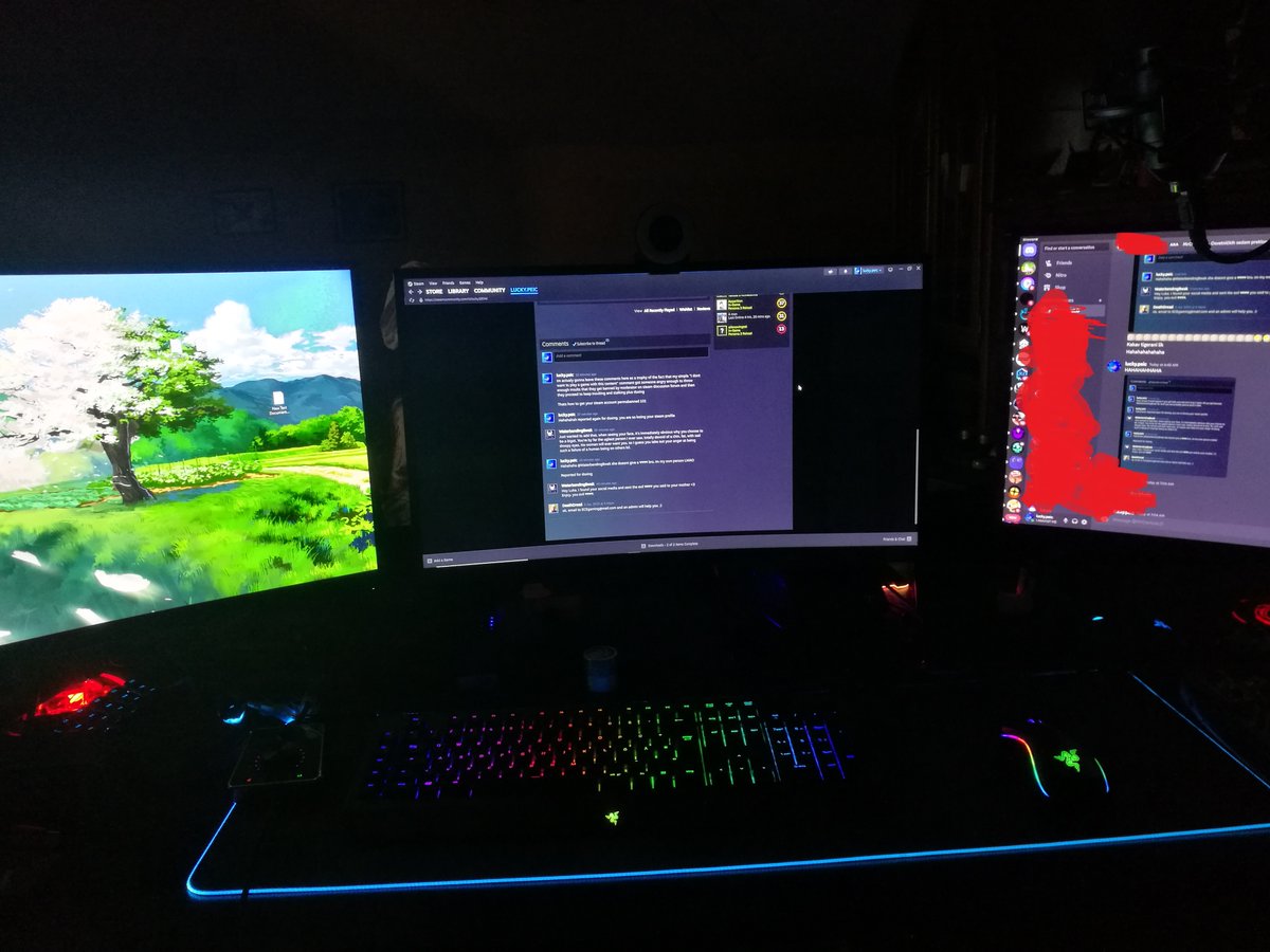 luckypeic's tweet photo. Imagine being deranged enough to keep harasing someone on steam  forums, then moderators ban you then you keep harassing on other social media to get banned again and then you go "i'll tell your mom" Hahahahaha, I havent seen someone this deranged on steam in a while XD https://t.co/9Rqpyta2G8