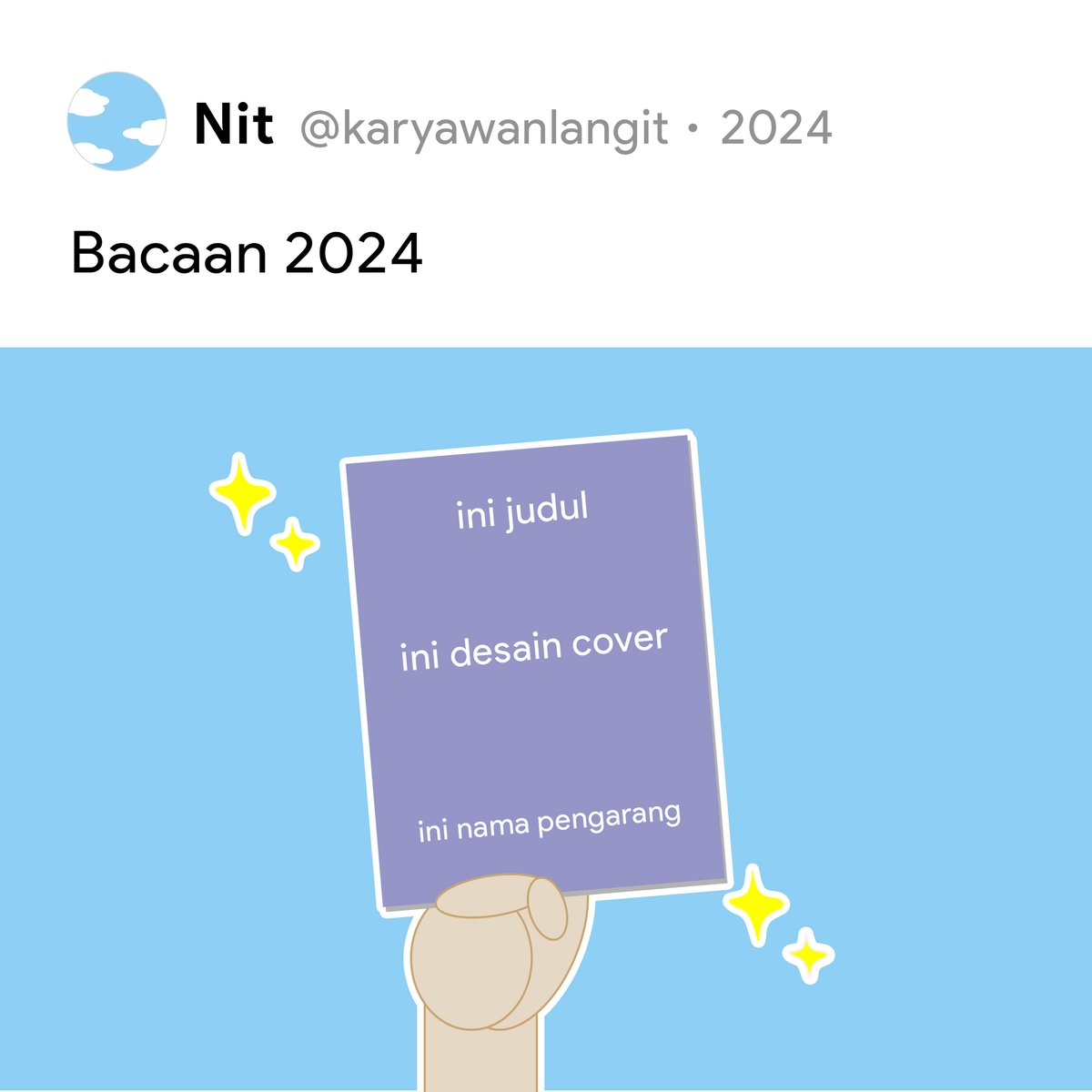karyawanlangit's tweet photo. Bacaan 2024 https://t.co/qJzhrIQRXc
