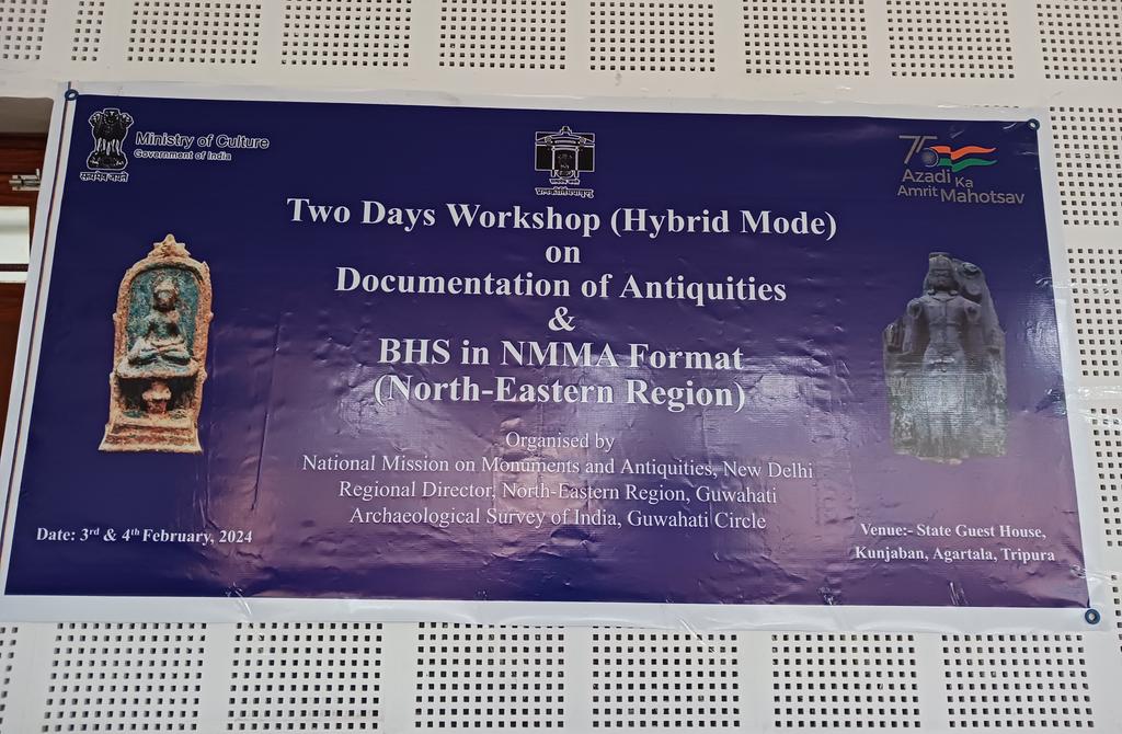 Taking #pSESYNTH to #NorthEast India this time! @NationalMissio1 @ASIGoI Regional Training Workshop on 'Documentation of Monuments and Antiquities' in Tripura this weekend! Excited to interact with a new wave of archaeologists about #databasing #GlobalSouth & its significance.