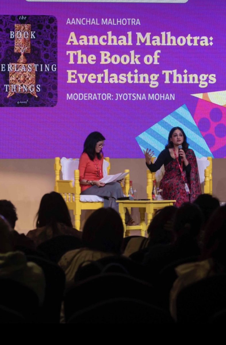 Where conversation is an emotion…Of partition, inheritance and privilege of memories at the Emirates Lit Festival with @AanchalMalhotra @EmiratesLitFest #Partition #Lahore #BookTwitter