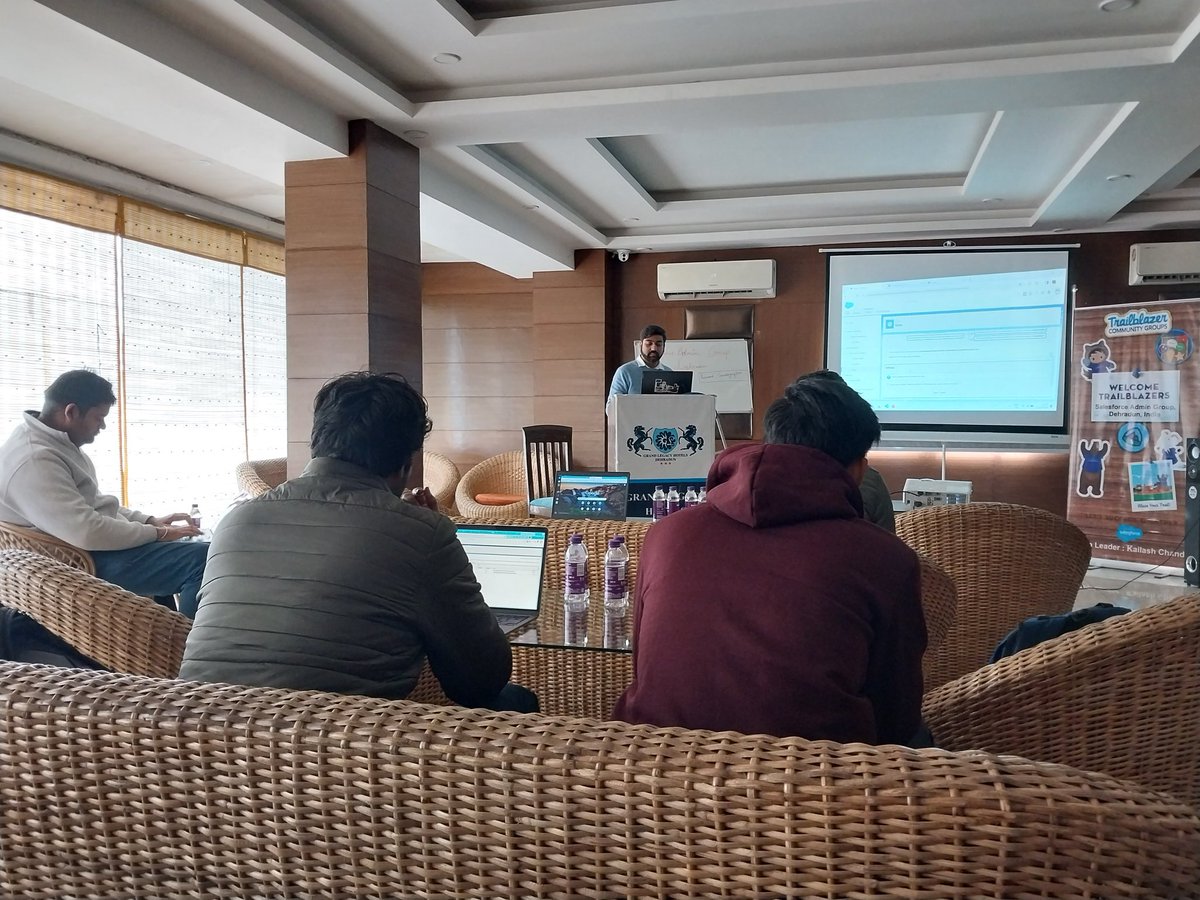 Hands on session 

<a href="/Kailash_sfdc/">Kailash Chandra</a> <a href="/DehradunSfGroup/">Dehradun Salesforce Group</a> 
<a href="/salesforce/">Salesforce</a> <a href="/trailhead/">Trailhead</a> 

#beatrailblazer 
#TrailblazerCommunity 
#Salesforce 
#trailhead