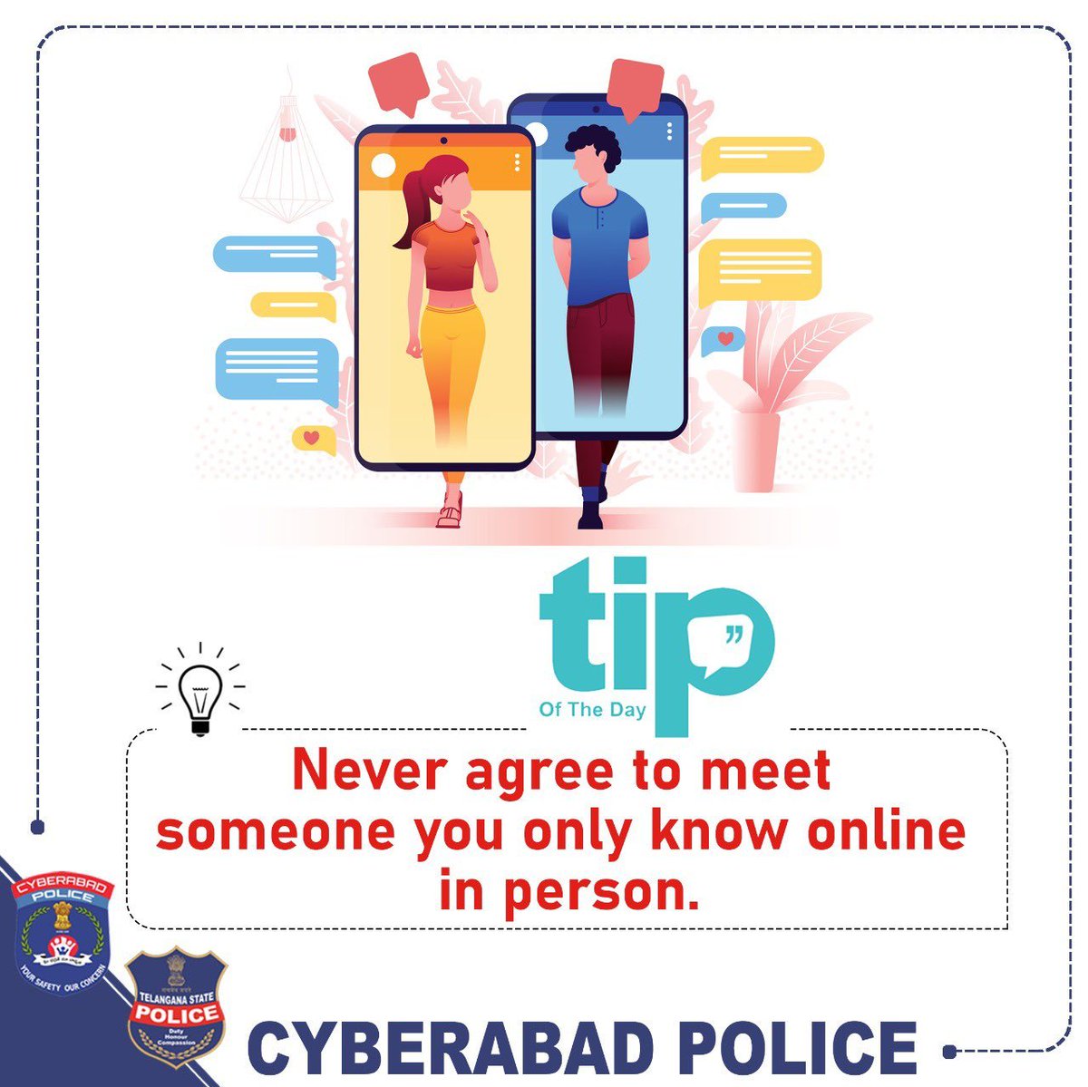 Do not put your trust in people you meet online. #OnlineSecurity #CyberSafety #Cybersecurity