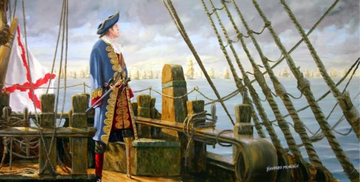 Hoy hace 335 años que nació en Pasajes (Guipúzcoa) Blas de Lezo y Olabarrieta, el q sería Teniente General de la Real Armada Española y vencedor de los británicos en Cartagena de Indias, historia que bien conocen. Pero, ¿saben que en cierta ocasión actuó como «cobrador del frac»?