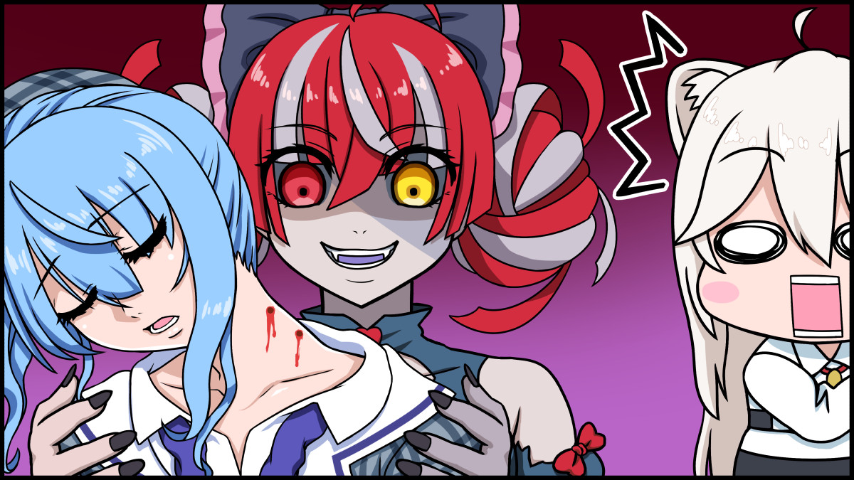 airaku_create's tweet photo. ■ホロライブの「切り抜き漫画」を投稿しています。

【Youtube チャンネル】
https://t.co/r2ZD6XodYP

内容によって絵柄を変えて描いたりするので、
動画によって印象が変わったりします。

#ホロライブ #hololibe #ホロライブ切り抜き https://t.co/UDbLb1VzkP