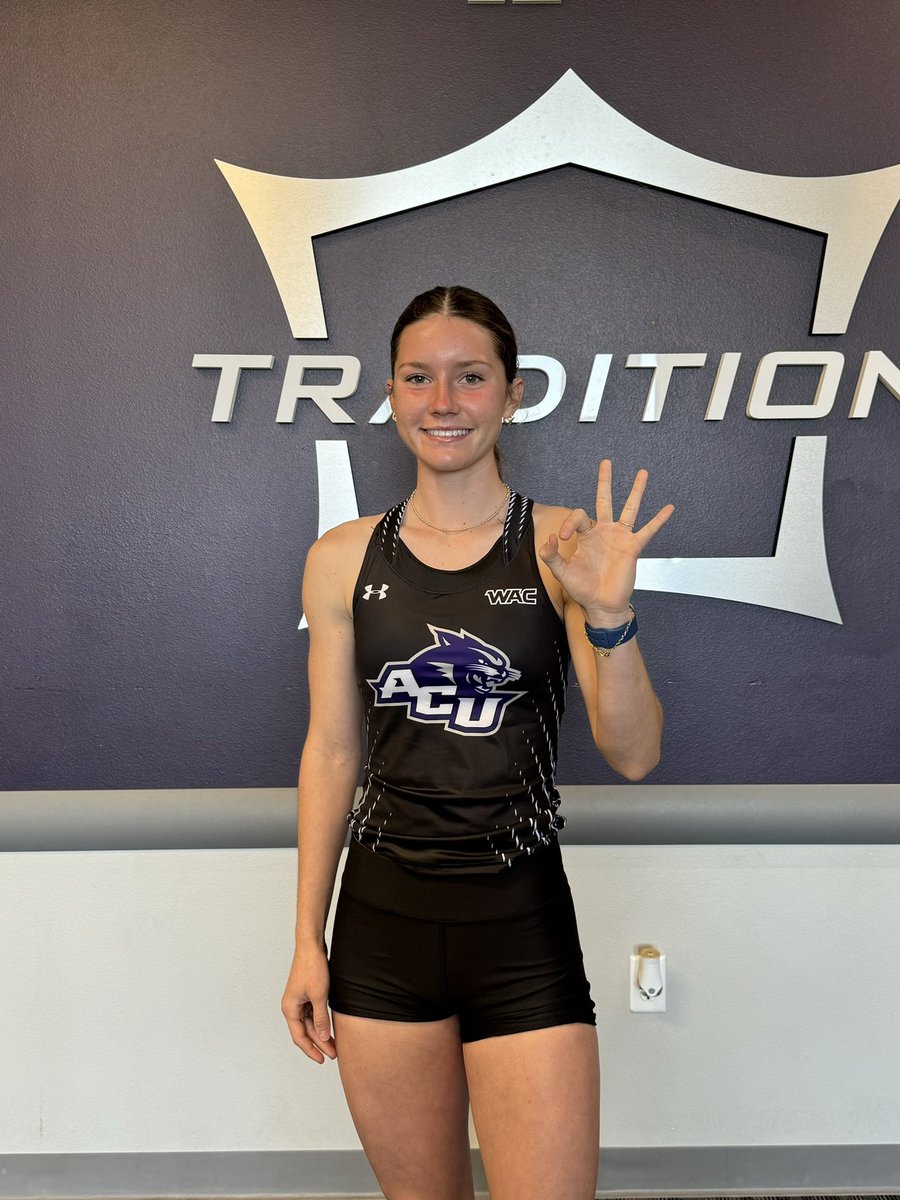 gwendolyn_mcd's tweet photo. I had my second official visit this past weekend at ACU! Thank you so much to Coach Daniels for a great weekend! 
Go Cats💜🤍

@ACU_TFXC https://t.co/en0EyoHMfp