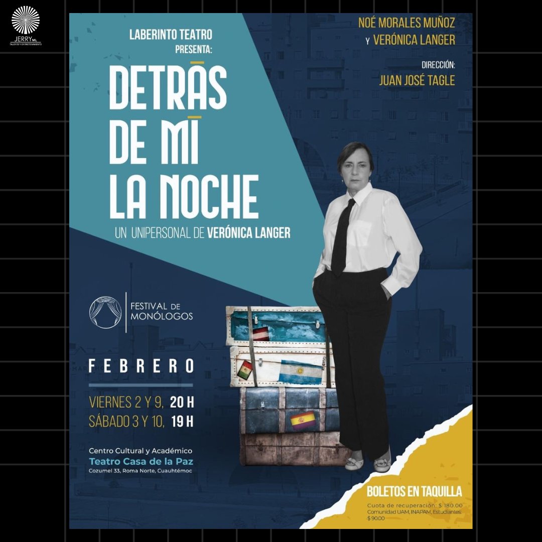 <a href="/LaRomaMex/">LaRomaMex</a> <a href="/DetrasLaNoche/">Detrás de Mí La Noche</a> 
Teatro Casa de la Paz.
Cozumel 33