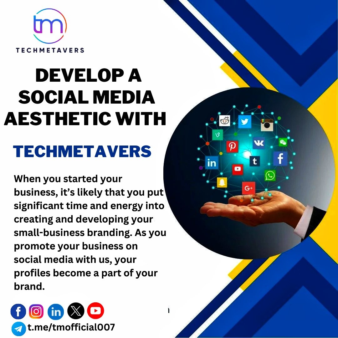 TechmetaversOf1's tweet photo. Develop a #Socialmedia aesthetic only @Techmetavers 🚀 🚀 🚀
#socialmediamarketing #digitalmarketing #socialmedia #marketing #branding #business #marketingdigital #seo #onlinemarketing #contentmarketing #instagram #marketingstrategy #entrepreneur #marketingtips https://t.co/xvWRpntjSk
