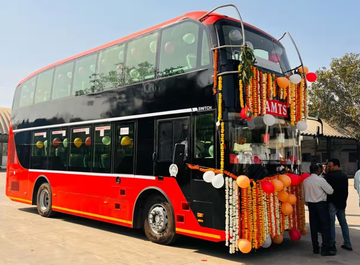 AMTS to launch 3 more AC Double Decker buses on March 13