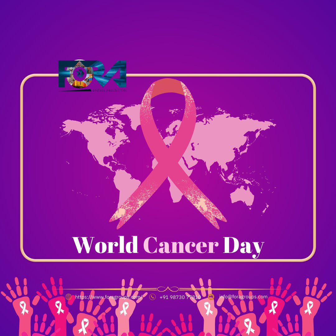 foragroups's tweet image. Joining hands and hearts on #WorldCancer Awareness Day. Together, we can inspire hope, spread awareness, and support those fighting the brave battle.🎗️
#CancerAwareness #fightagainst #cancer #cancersurvivor #WorldCancerDay #india