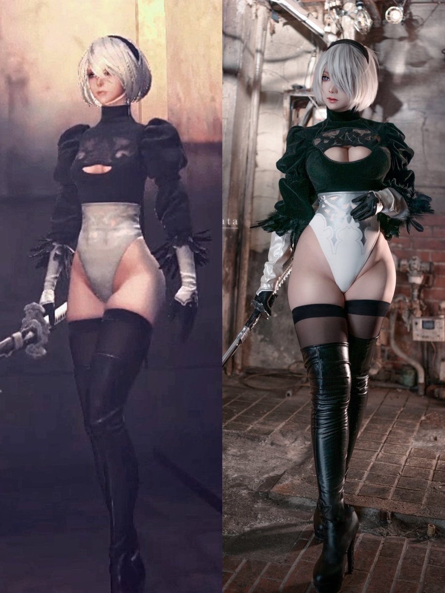 #原作の隣に自分のコスを貼る 2B⚔️