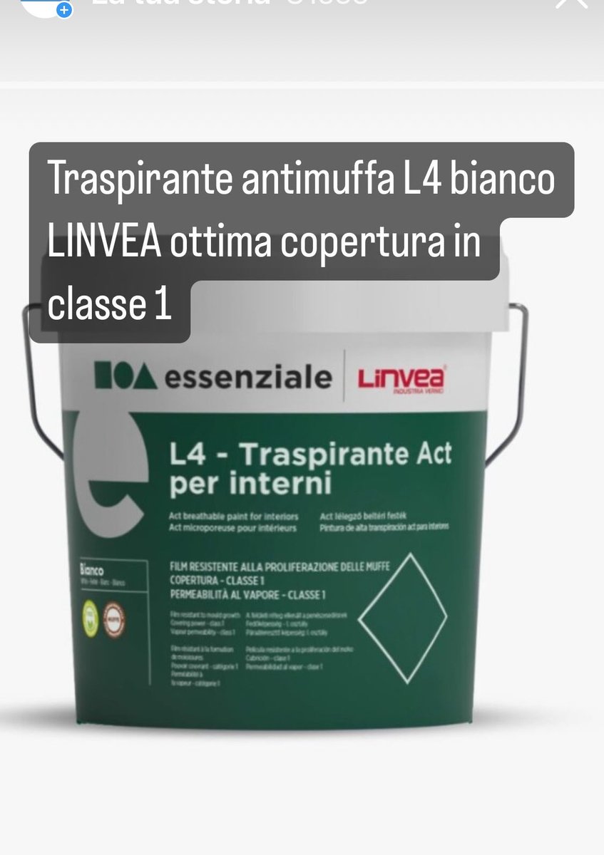 GFacchini72's tweet photo. Prodotto eccezionale della linea ESSENZIALE LINVEA  L4 traspirante antimuffa, ottimo x bagni e cucine colore bianco https://t.co/jvj33jWGm5