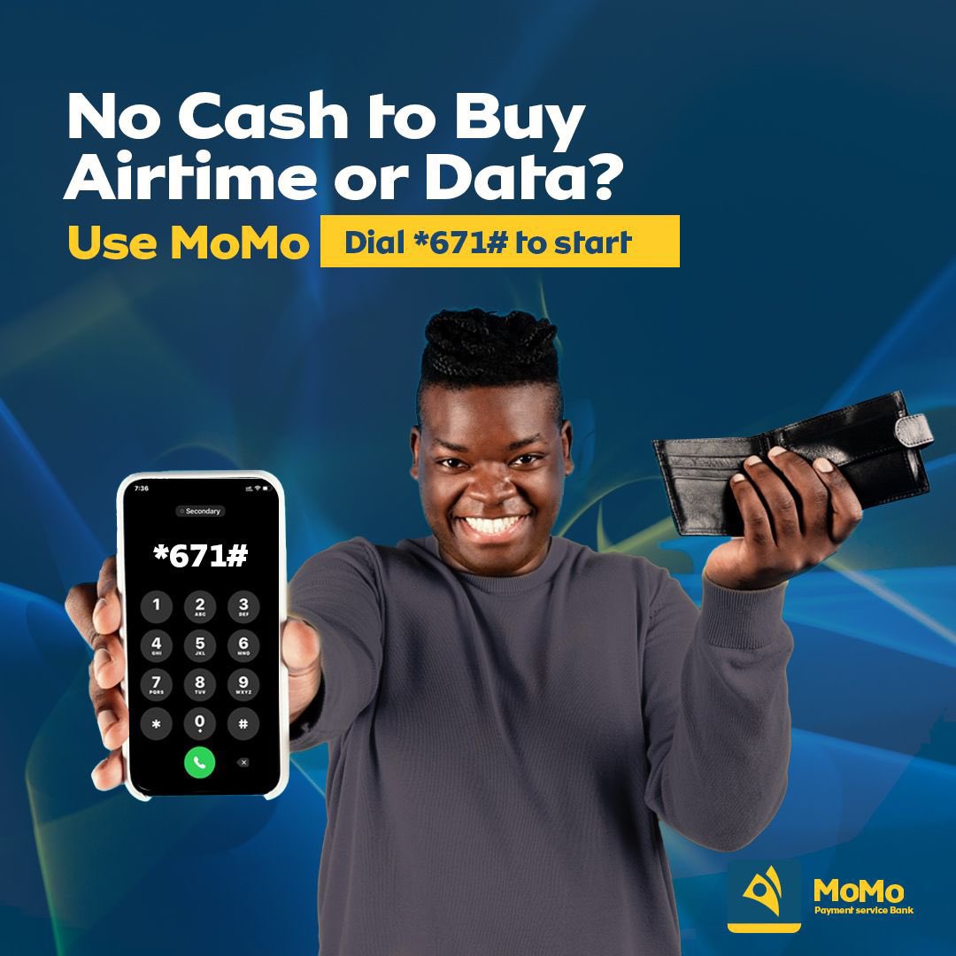 Osas_ThePlug's tweet image. Dial *671# on any mobile device, pick your 4 digits pin and start to enjoy sending or receiving money, paying bills, buying data or airtime with ease! #MoMoBetterPassCash