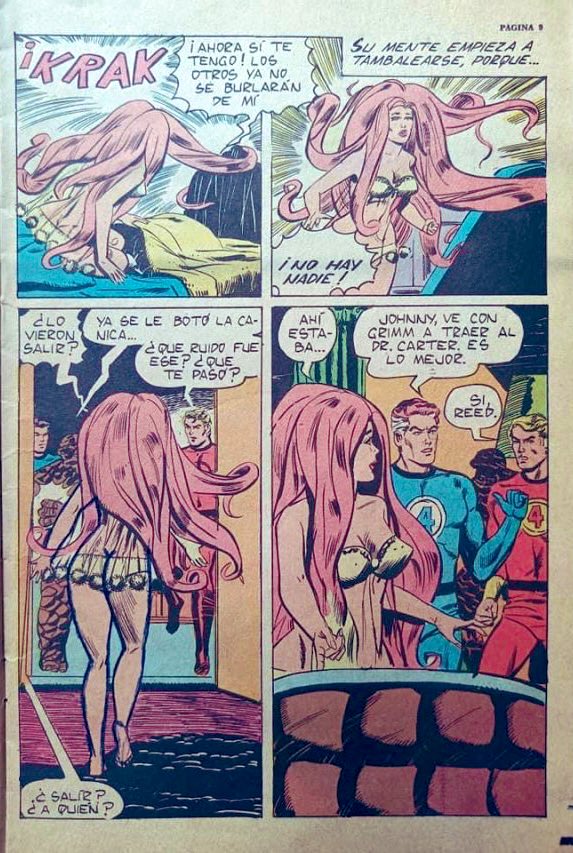 DiabloComics22's tweet photo. This is truly a forgotten, masterpiece by the famous José Luis Durán it’s Los Cuatro Fantásticos no. 11 #loscuatroFantásticos #joseluisduran #Maccdivisionhistorietas #ForeignComics #InternationalComics #MexicanComic https://t.co/h7hgsydXBJ