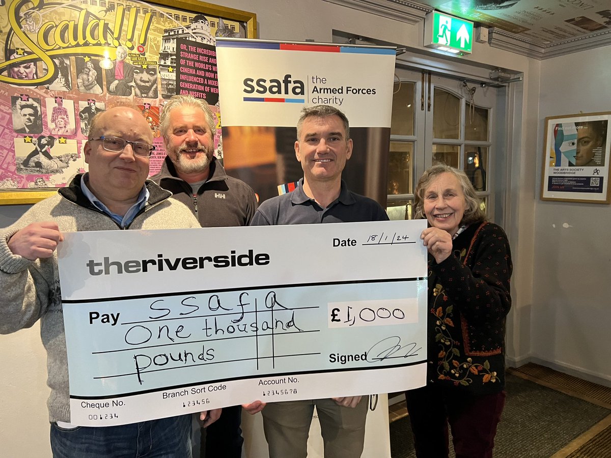 Really pleased to have raised some cash for armed forces charity @suffolkssafa with our short film @_theriverside about the little told story of Robert Hichens and the #Felixstowe WW2 base HMS Beehive, who’s brave crew went out at night into the North Sea to protect Britain 🇬🇧