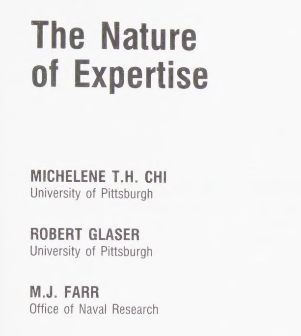 What can we learn from experts on expertise? Some notes from this excellent book 🧵⬇️