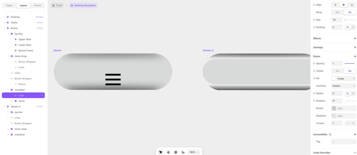 Framer moderator
Always ready to help as a Framer moderator. Now, I am creating a mobile menu with a blurred background. Maintain the blur effect within it.
#figma #uidesign <a href="/framer/">Framer</a> #buildinpublic #ui