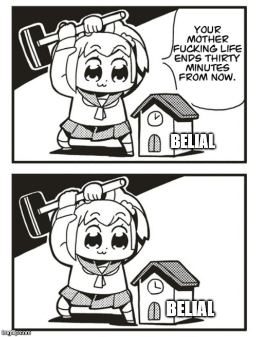 when you're solo-ing belial HL and 50% trigger ends up absorbing your element 
