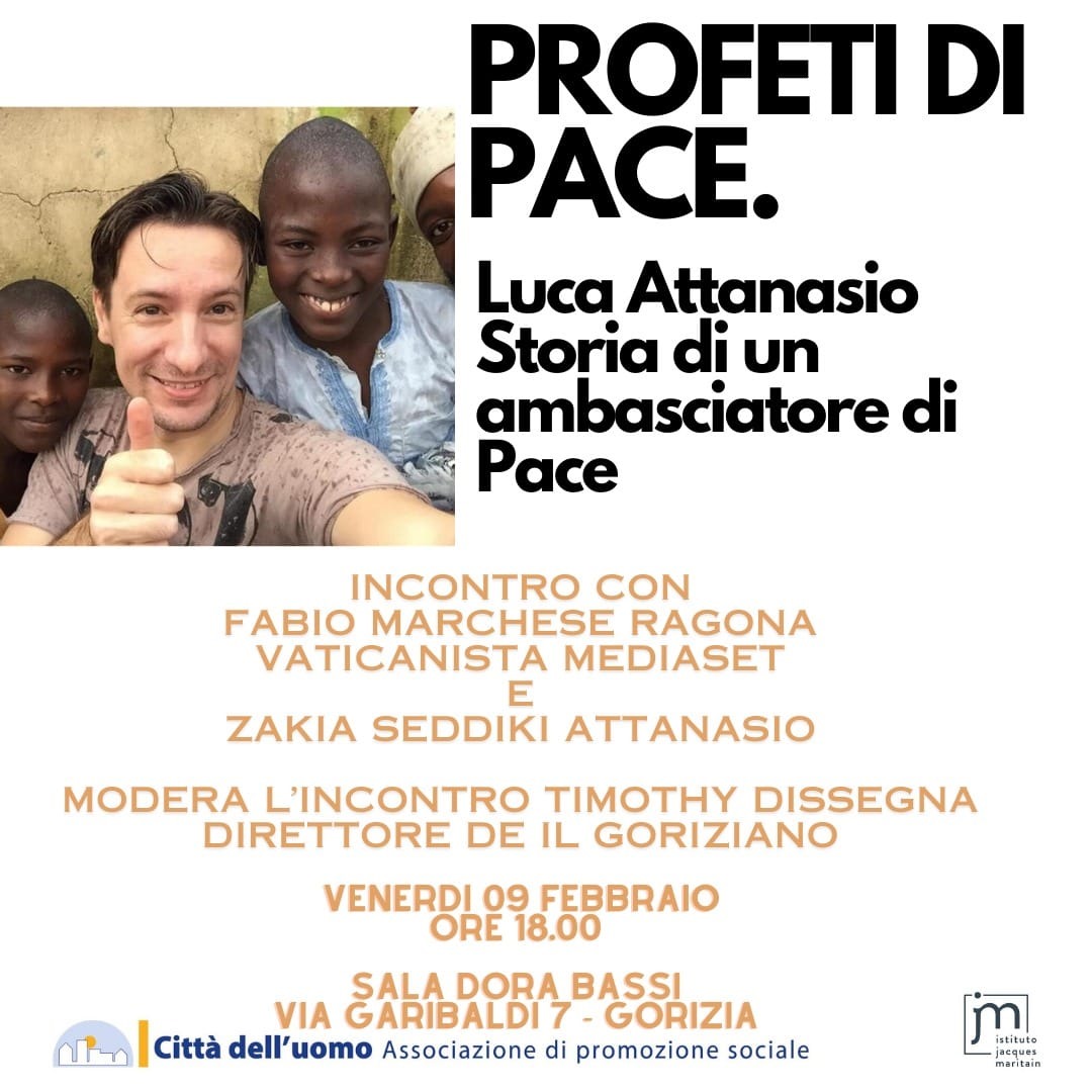 #gorizia incontro pubblico su #lucaattanasio ambasciatore di #pace