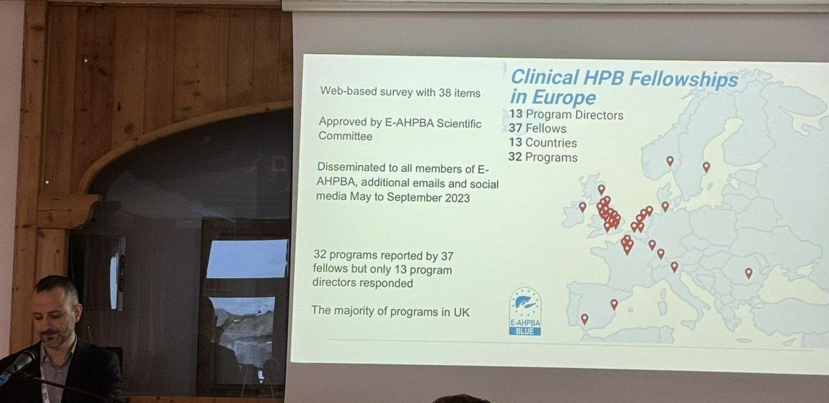 ALPS meeting @alpshpb - @sparrelid from @HpbKarolinska giving an excellent overview on the landscape of HPB fellowships in Europe. Much still to do. If you think of applying, ask the program director this question: How many procedures will I be doing as the first surgeon?