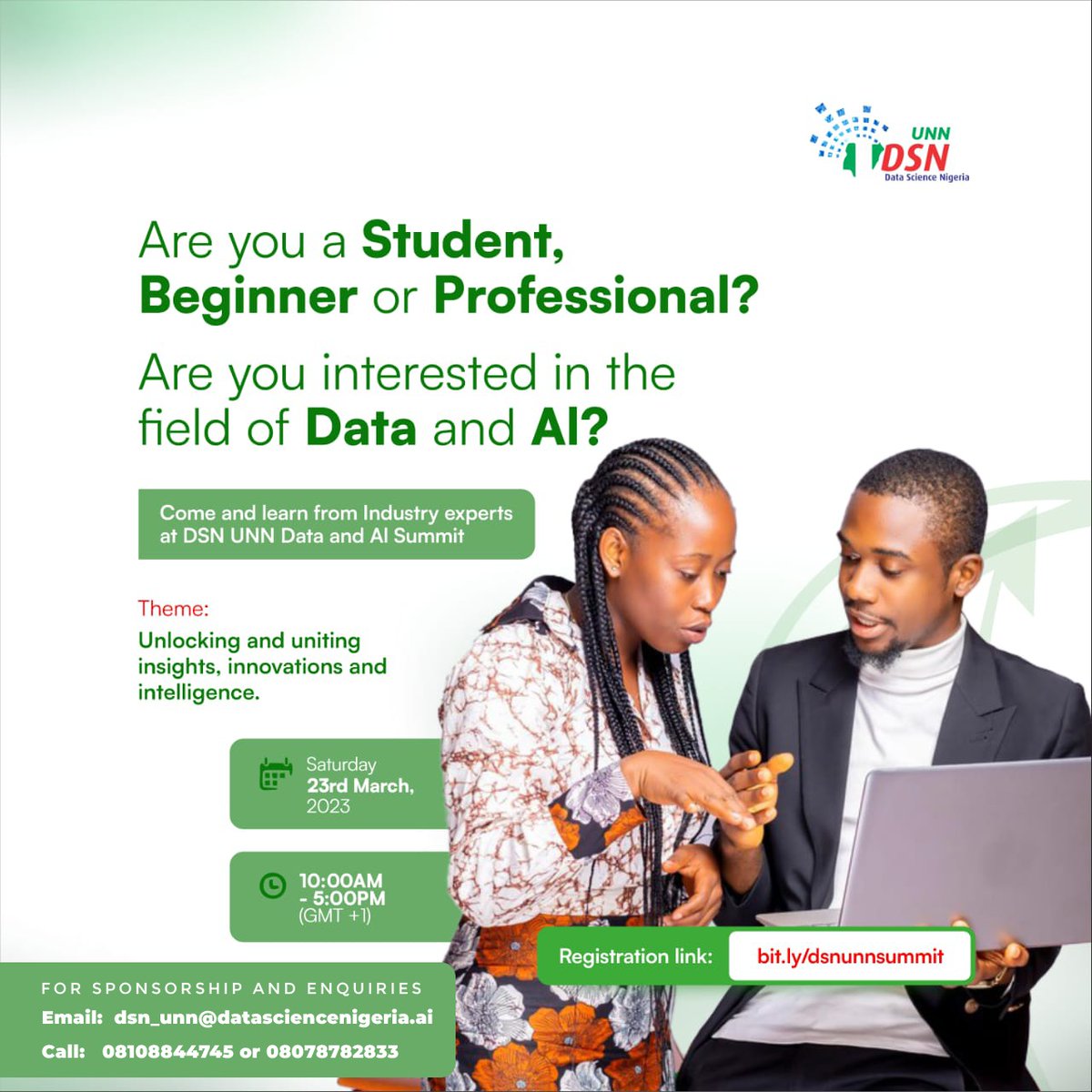 aiclubunn's tweet photo. Data and AI summit happening live in UNN come 23rd March 2024.

Are you a beginner in the field of data science, data analytics, come and learn from industry experts on how to advance in your career.

Register here: https://t.co/B1iasUubwD 
#dsnunnsummit
#dsnunnaisummit
#dsnunn https://t.co/yxuhFoVUcB