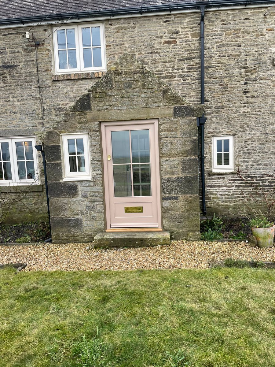 Yesterday we installed this stunning <a href="/accoyawood/">Accoya Wood</a> door and frame in @northumberland_uk . Fully finish painted using @elmbridge_supplies and using <a href="/Coastal_Group/">Coastal Group</a> ironmongery including the popular heritage multipoint lock 🔨🔨 high security with that traditional look.
