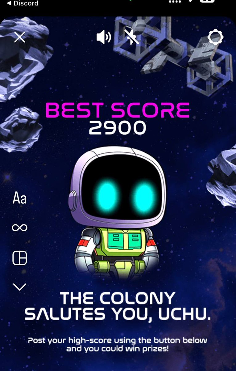 cryptozava's tweet photo. Share your cosmic triumph with the world!🌌🚀
Post a screenshot of your Uchu Asteroid Escape high score on Twitter and tag:
@onunblocked 💜@uchuspacecolony 🚀
#UchuAsteroidEscape #HighScoreHustle #Gametime #Web3 #NFT #bestscore https://t.co/KdzdCw4Z9W