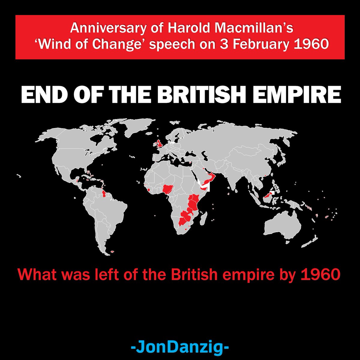 Jon_Danzig's tweet photo. The ‘Wind of Change’ speech by Harold Macmillan marked the UK government’s acceptance that the Empire was finished. The speech also took a stand against #apartheid… and heralded the start of Britain’s new membership of the #EuropeanCommunity. On YouTube: https://t.co/oCWTS8UO4d https://t.co/p7Ba8tkpmj