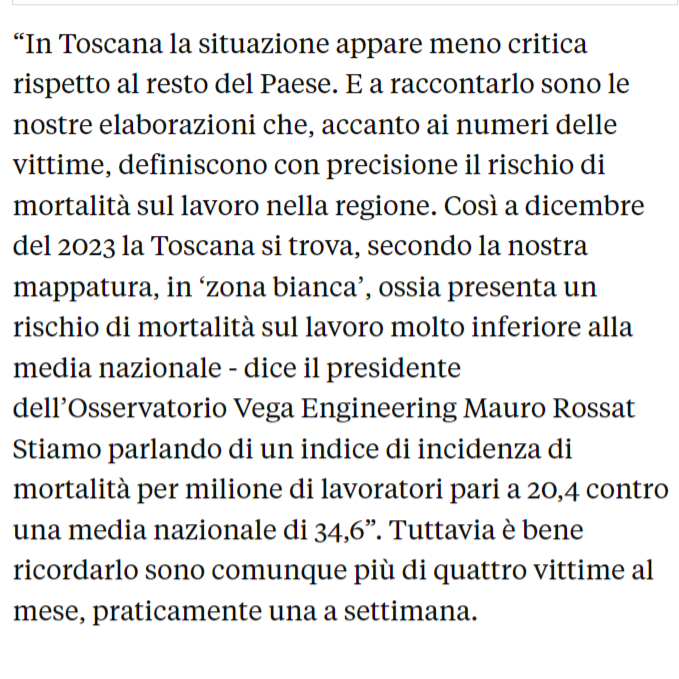 FI_Possibile's tweet photo. Altre 22 #vittime sul #lavoro a #Firenze nel 2023, inclusi gli #infortuni #mortali in itinere, in aumento rispetto all’anno precedente quando furono 19, +16%. Un dato che rappresenta il 43% del totale della #Toscana, dove hanno perso la vita 51 persone.
#MortiSulLavoro https://t.co/qjJSuAJEJs