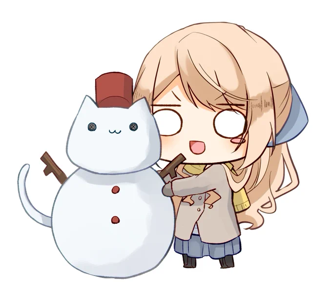 そしてこれは寒中見舞い用に描いたソフィアです 
