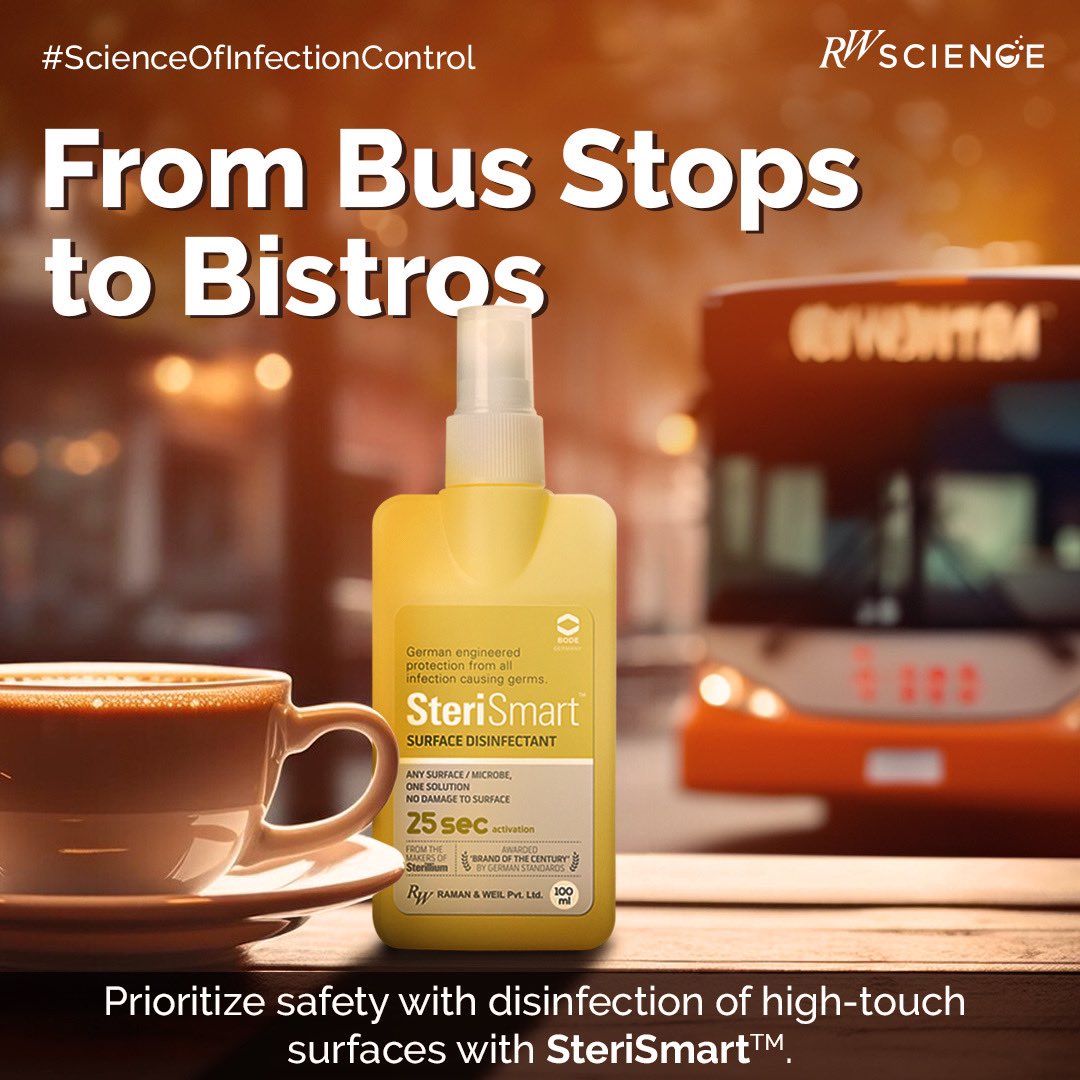 Navigate seamlessly from the bus stops to the bistros with confidence. Prioritize safety at every touchpoint through meticulous disinfection of high-touch surfaces with SteriSmart.

#SafeTransit #CleanCommute #DisinfectWithConfidence #SteriSmart #Travel #BusToBistro #SafetyFirst