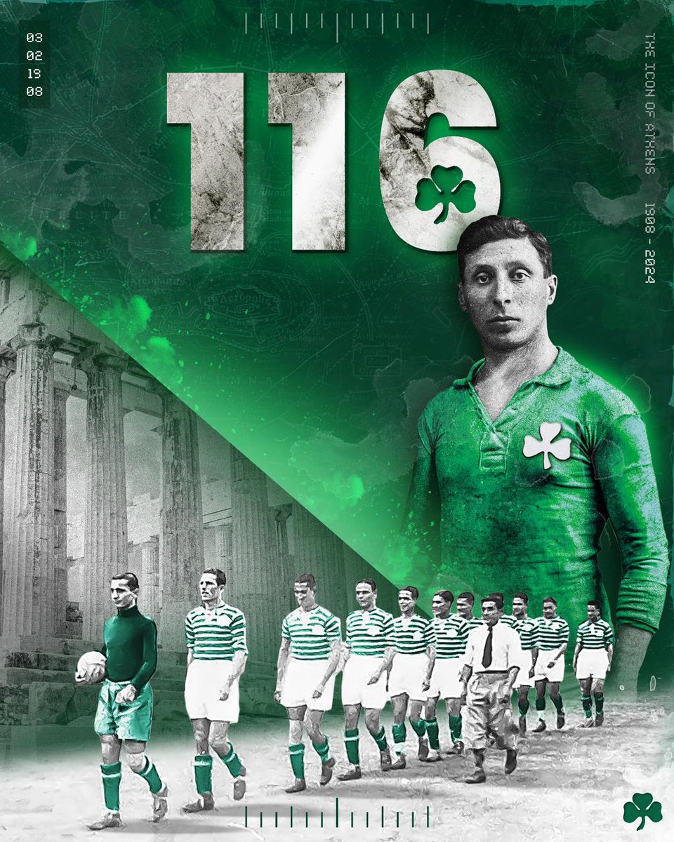 Tas0s1813's tweet photo. Proud and loud ☘️
#paofc
#paoac
#paobc
#Panathinaikos 
#116years
#HappyBirthday https://t.co/mVHfiFqOnA