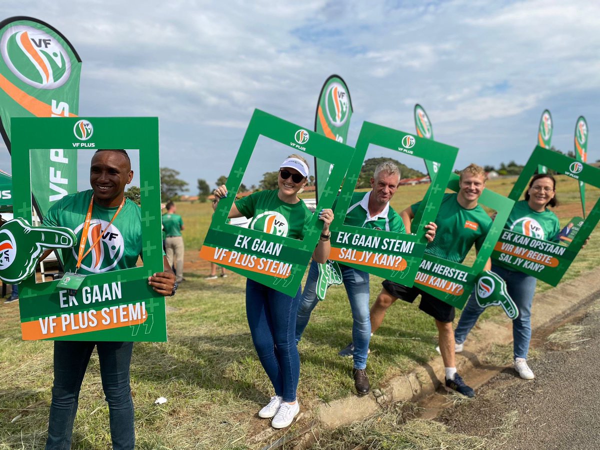 VFPlus's tweet photo. Vandag dra ons ons groen๐ช Ons sien jou by jou naaste registrasiepunt๐ณ๏ธ | Today we are wearing our green๐ช Weโll see you at your nearest registration point๐ณ๏ธ
#registertovote #registrationweekend #election2024 #ekkanstemsaljykan https://t.co/1IeKnbXfoD