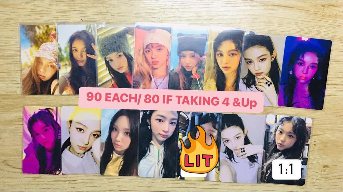 EtteLizz's tweet photo. Wts Lfb
Assorted girlgroup Pc
Nmixx Nj Itzy Ive

-See photo for prices
-PAYO / 3days res. but with nrdp
-PRICES ARE NEGOTIABLE 
-9-10/10condition(can send condi vid)
-gcash Maya
-flash jnt sco
-Mindanao
❌impatient
❌sensitive

shipping fee reference:
Flash sf- 60
Jnt sf- 80-99 https://t.co/Iep3rufIiH