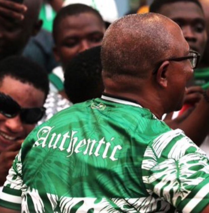 IdotaEsq's tweet photo. My 2 + old son saw this photo of HE Peter Obi Mr. Authentic President, smiled joyfully and called him grandpa. Everyone loves Mr. Authentic President. https://t.co/Wyj64bIjz2
