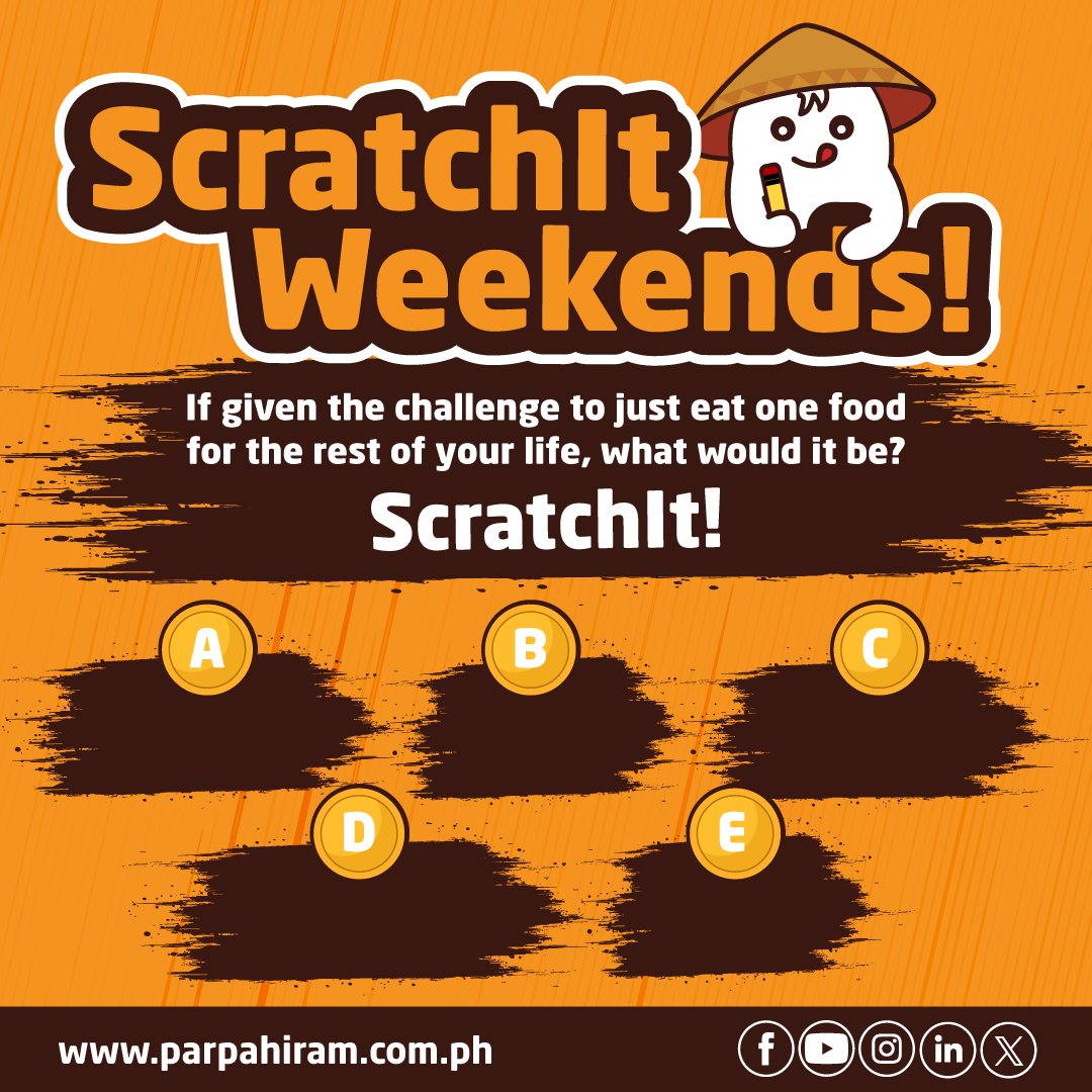 PH_Pahiram's tweet photo. ScratchIt Weekends❗❗❗

Don't forget to like👍🏻, share✍🏻 and follow😍 us on Facebook, Instagram, Twitter and Youtube for more❗

#ParPahiram #ParPahiramLoans #SayNoToPredatoryLoans #Loansph #ScratchItWeekends! https://t.co/NhcT0FYclX