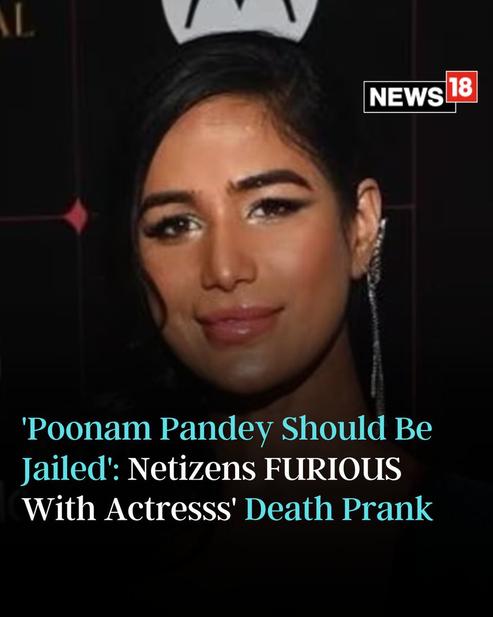 #PoonamPandey has left the nation shocked. A day after the actress’ death was announced on her #Instagram handle, Pandey clarified today that she is still #alive, this has not gone down well with the #netizens #PoonamPandey #PoonamPandeyisnotDead news18.com/movies/poonam-…