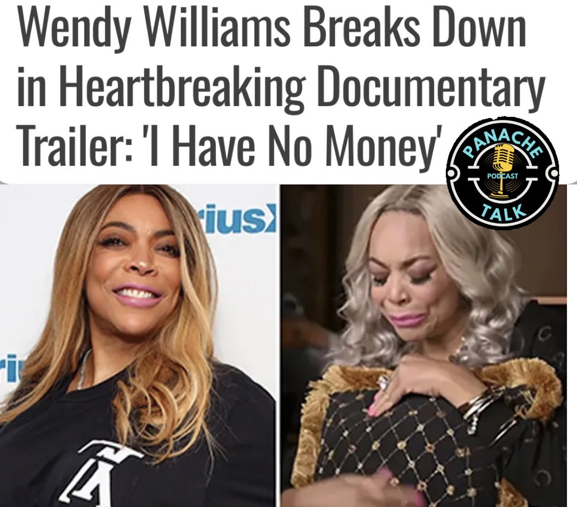 PanacheTalk's tweet photo. Who Cut the Onions 🥹 #WendyWilliams  breaks Down in a Heartbreaking Documentary trailer “ I have No Money”  Full Video of what’s going on with Wendy on Our YouTube. https://t.co/t9qupLqx2S https://t.co/5uMjUDAzmg