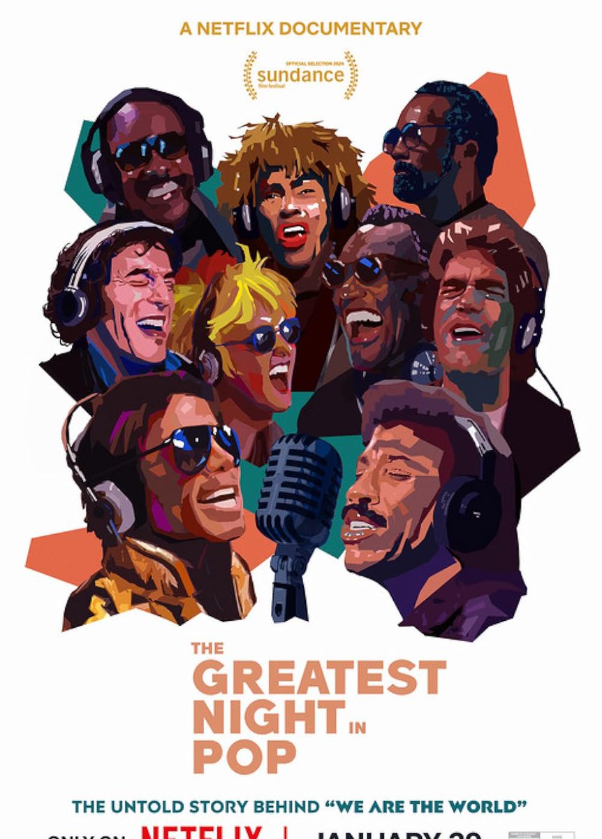 Medstudexterne's tweet photo. Docu qui donne le smile 🥰 
«The greatest night in pop» raconte l’histoire d’une chanson transgenerationnelle qui a réuni les génies de la musique le temps d’une nuit blanche avec toutes les anecdotes croustillantes. On apprend bcp de choses, un must watch ! 9/10 ❤️
#netflix https://t.co/p2HAp5odq8