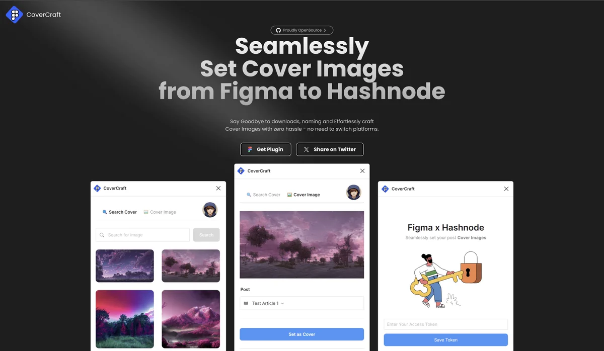 CoverCraft - Figma x Hashnode