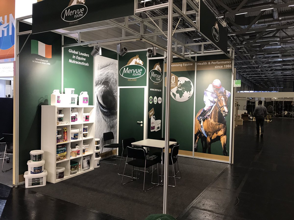 Excited for day 1 of <a href="/spogahorse/">spogahorse</a> today. Looking forward to a fantastic 3 days in Cologne. Drop by our stand in Hall 7, stand N030 between now and Monday. #spogahorse #equinenutrition #teammervue