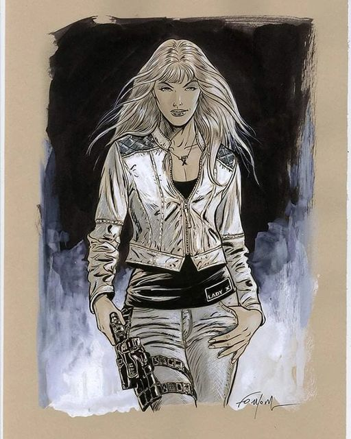 pascalmax890526's tweet photo. Lady X, en blonde !
COMMISSIONS OPEN
Format 30 x 42 cm
https://t.co/Tb0PYQgjHI
#GilFormosa #LadyX #BuckDanny #originalart #comics #comicsart #bandedessinée #bd #dessinoriginal #commission #commissione #dédicace #commissionopen #encrage #inking #blackandwhite .
De De Gil Formosa . https://t.co/JHpE9xzper